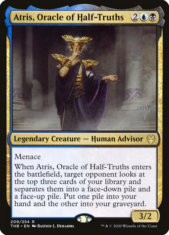 Atris, Oracle of Half-Truths (Promo Pack) [Theros Beyond Death Promos] | Good Games Cannington