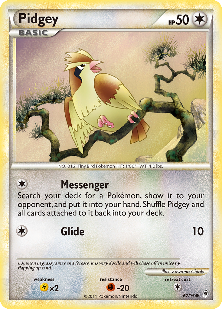 Pidgey (67/95) [HeartGold & SoulSilver: Call of Legends] | Good Games Cannington