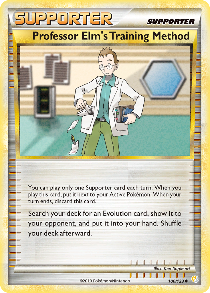 Professor Elm's Training Method (100/123) [HeartGold & SoulSilver: Base Set] | Good Games Cannington
