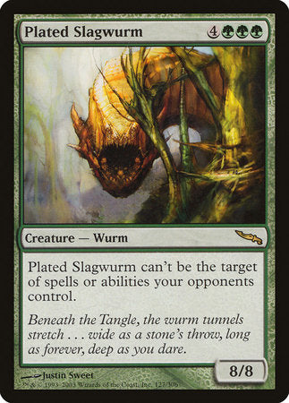 Plated Slagwurm [Mirrodin] | Good Games Cannington