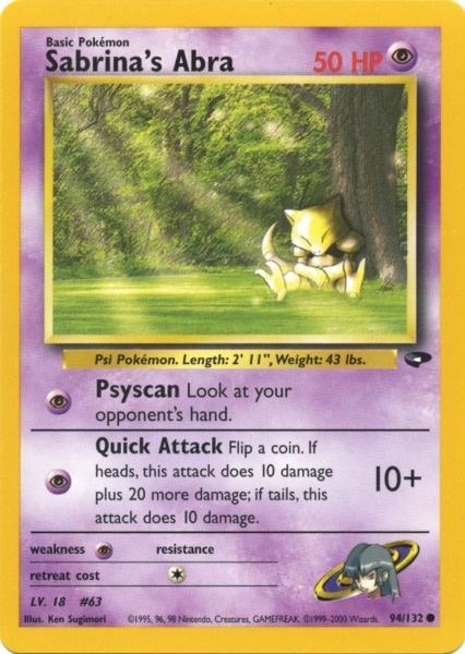 Sabrina's Abra (94/132) [Gym Challenge Unlimited] | Good Games Cannington