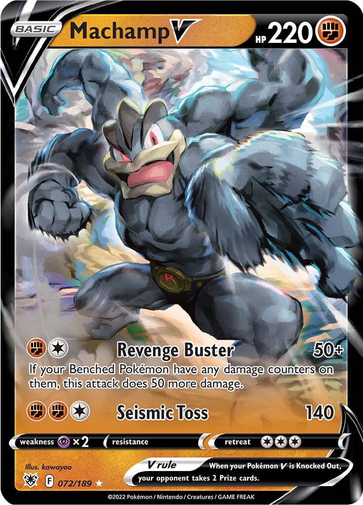 Machamp V (072/189) [Sword & Shield: Astral Radiance] | Good Games Cannington
