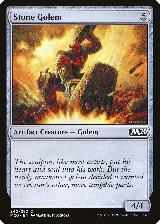 Stone Golem [Core Set 2020] | Good Games Cannington