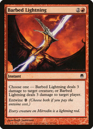 Barbed Lightning [Darksteel] | Good Games Cannington