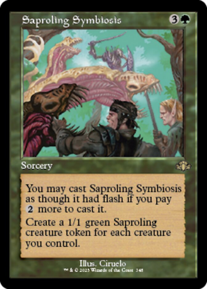 Saproling Symbiosis (Retro) [Dominaria Remastered] | Good Games Cannington