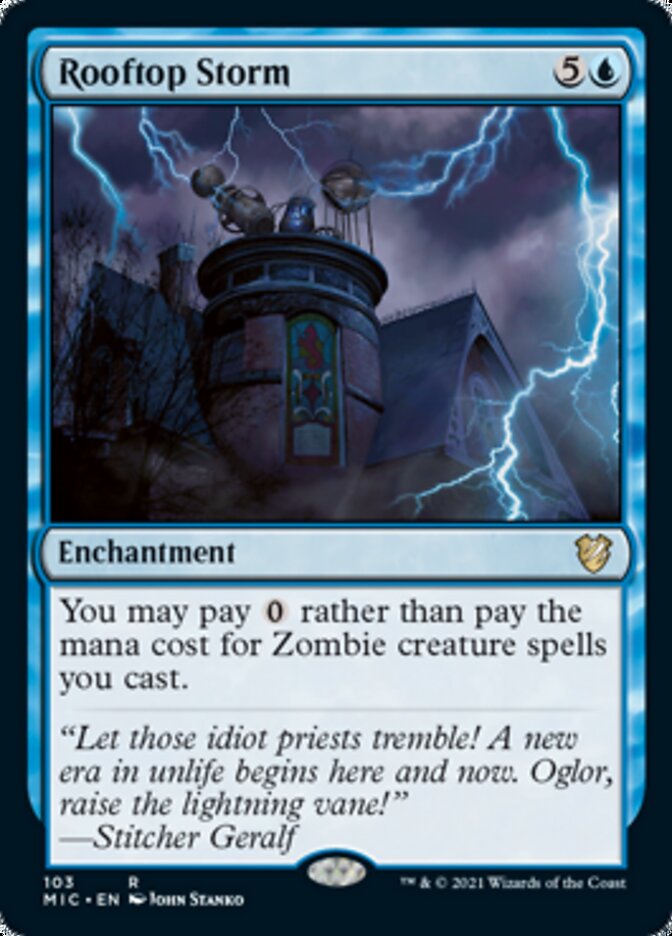 Rooftop Storm [Innistrad: Midnight Hunt Commander] | Good Games Cannington