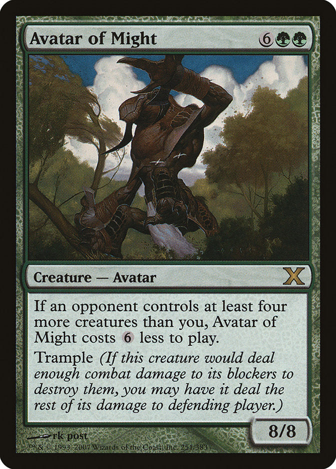 Avatar of Might [Tenth Edition] | Good Games Cannington