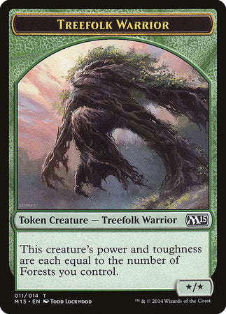 Treefolk Warrior Token [Magic 2015 Tokens] | Good Games Cannington