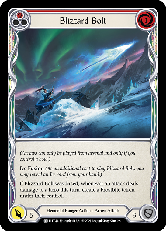 Blizzard Bolt (Red) [ELE044] (Tales of Aria)  1st Edition Normal | Good Games Cannington
