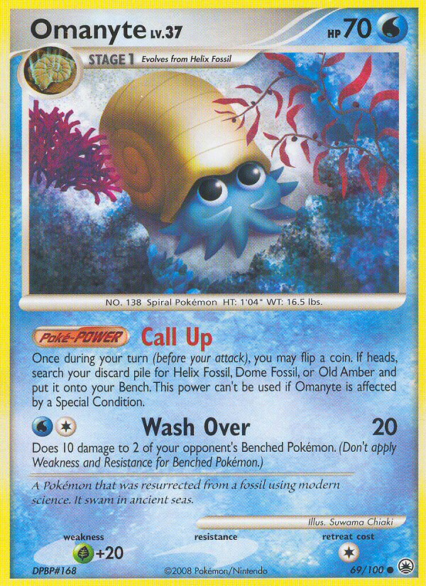Omanyte (69/100) [Diamond & Pearl: Majestic Dawn] | Good Games Cannington