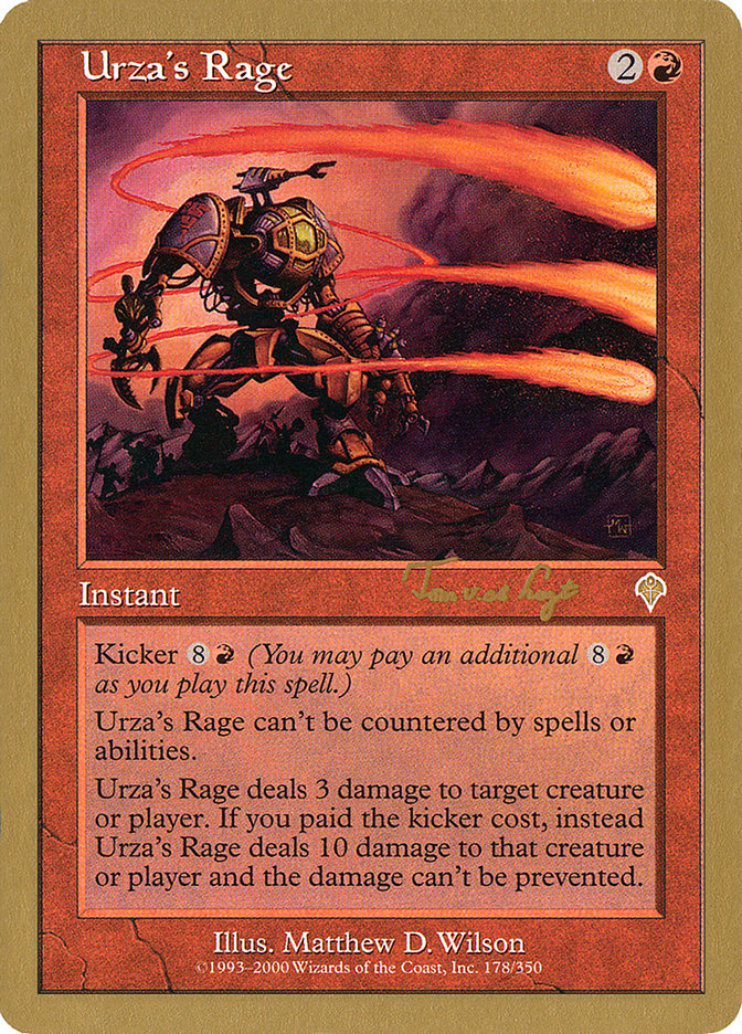 Urza's Rage (Tom van de Logt) [World Championship Decks 2001] | Good Games Cannington