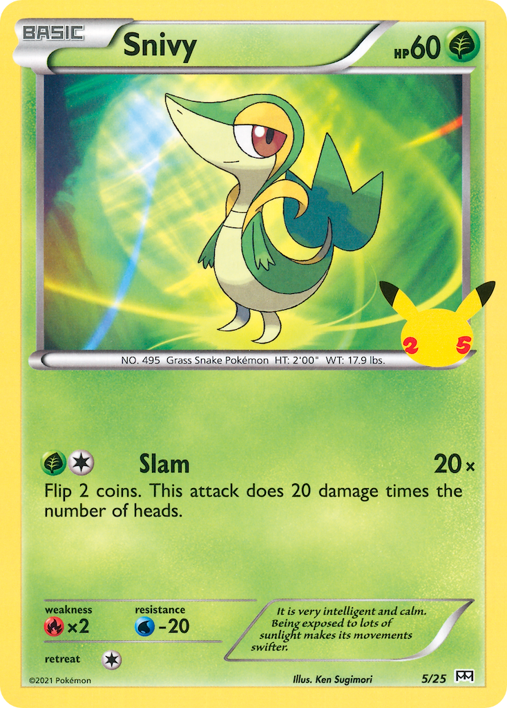 Snivy (5/25) [McDonald's 25th Anniversary] | Good Games Cannington