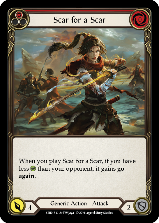 Scar for a Scar (Red) [KSU017-C] 1st Edition Normal | Good Games Cannington