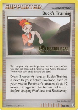 Bucks Training (130/146) (Prerelease Promo) [Diamond & Pearl: Legends Awakened] | Good Games Cannington