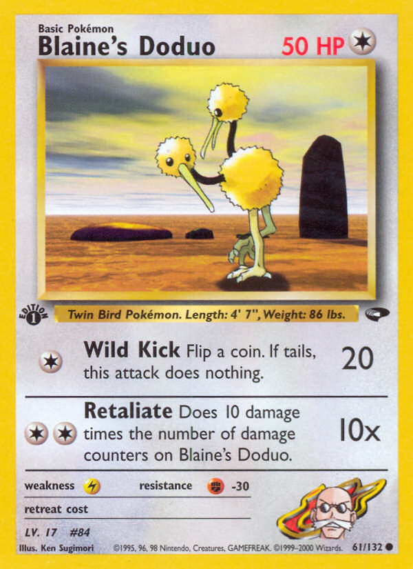 Blaine's Doduo (61/132) [Gym Challenge 1st Edition] | Good Games Cannington