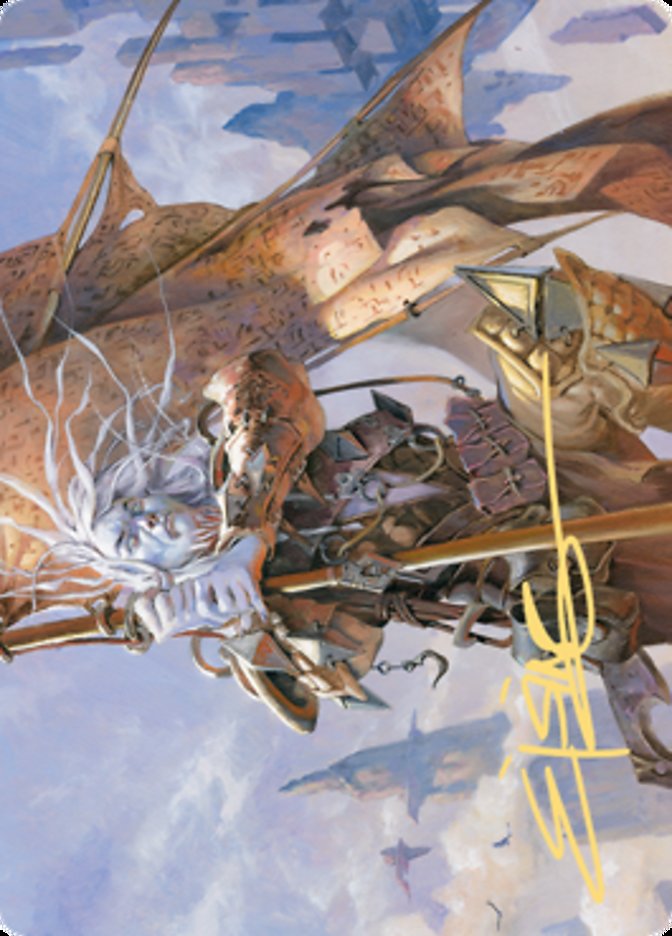 Sea Gate Banneret Art Card (Gold-Stamped Signature) [Zendikar Rising Art Series] | Good Games Cannington
