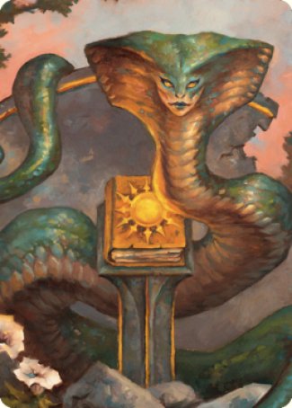 Guardian Naga Art Card [Commander Legends: Battle for Baldur's Gate Art Series] | Good Games Cannington