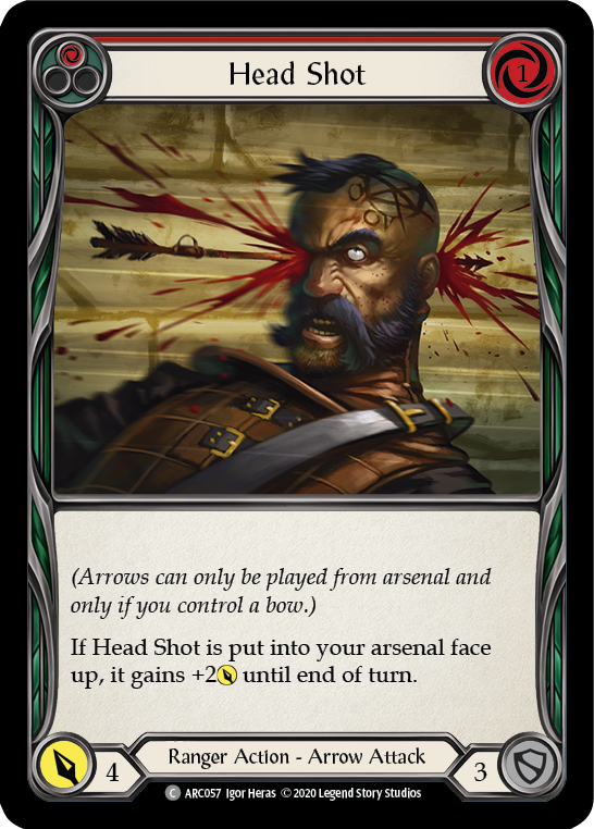 Head Shot (Red) [U-ARC057] Unlimited Rainbow Foil | Good Games Cannington