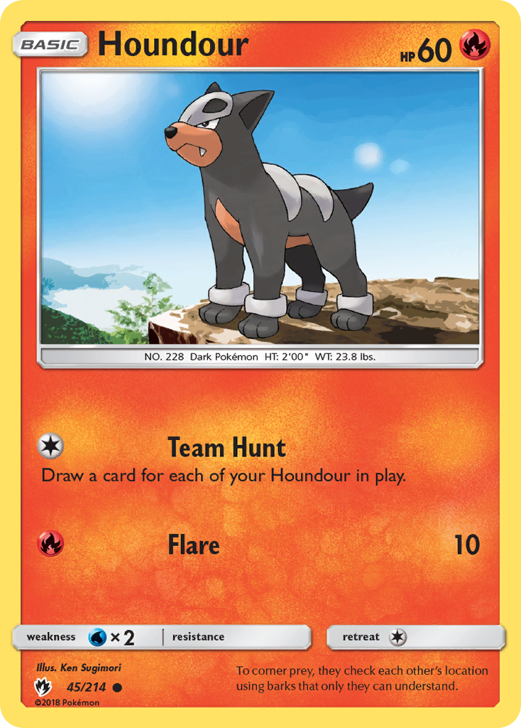 Houndour (45/214) [Sun & Moon: Lost Thunder] | Good Games Cannington