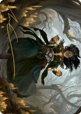 Candlegrove Witch 1 Art Card (Gold-Stamped Signature) [Innistrad: Midnight Hunt Art Series] | Good Games Cannington