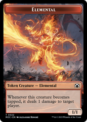 Elemental (22) // Faerie Double-Sided Token [March of the Machine Commander Tokens] | Good Games Cannington