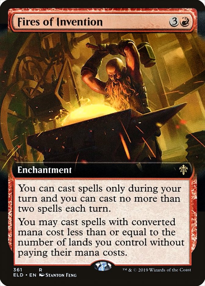 Fires of Invention (Extended Art) [Throne of Eldraine] | Good Games Cannington