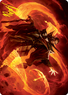 Plargg, Dean of Chaos Art Card (Gold-Stamped Signature) [Strixhaven: School of Mages Art Series] | Good Games Cannington