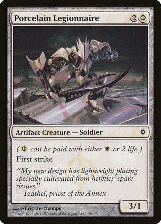 Porcelain Legionnaire [New Phyrexia] | Good Games Cannington
