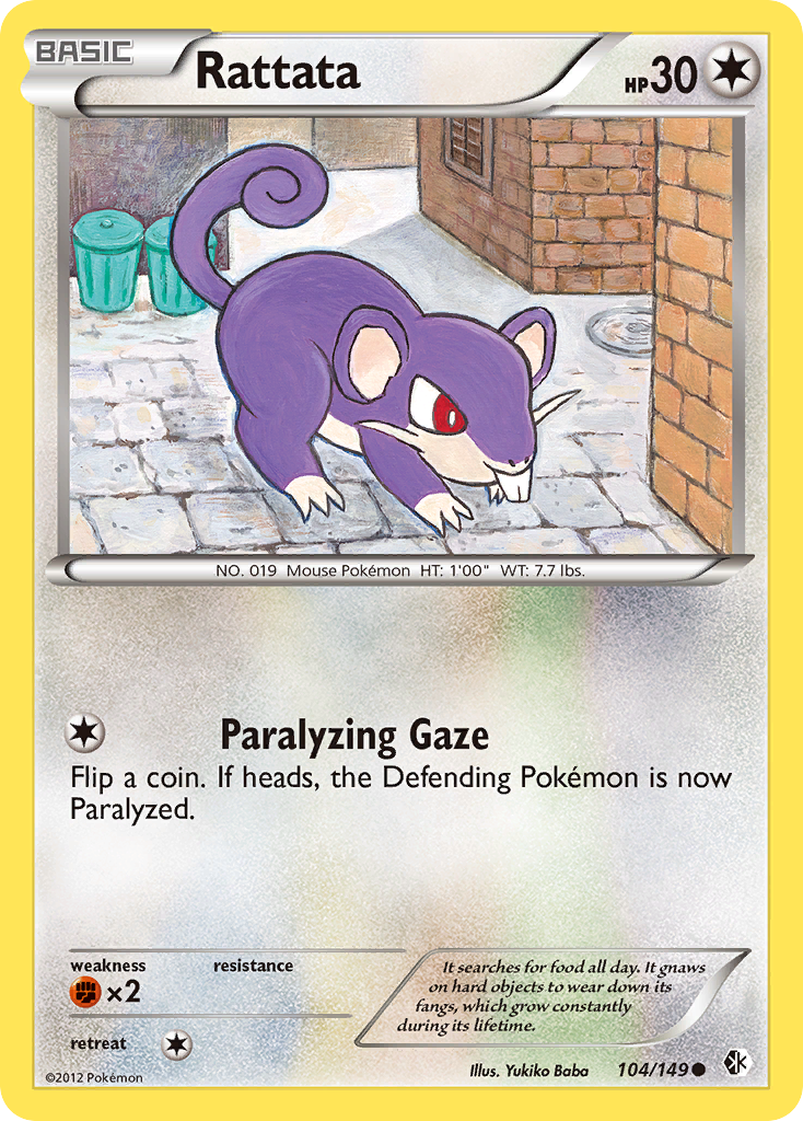 Rattata (104/149) [Black & White: Boundaries Crossed] | Good Games Cannington