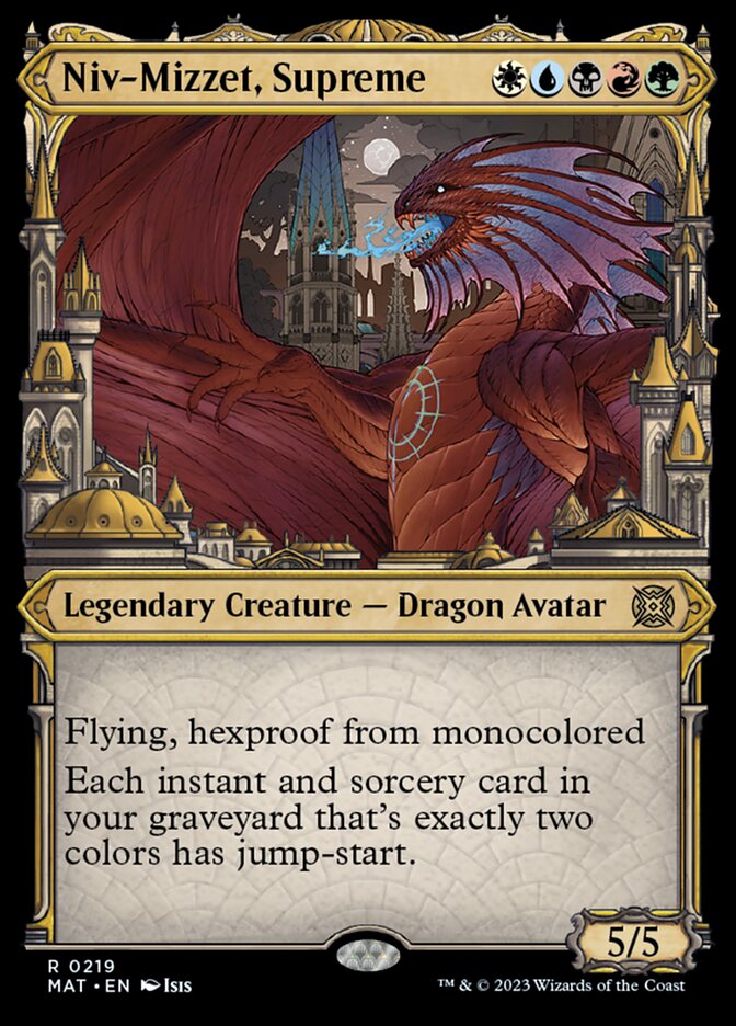 Niv-Mizzet, Supreme (Showcase Halo Foil) [March of the Machine: The Aftermath] | Good Games Cannington