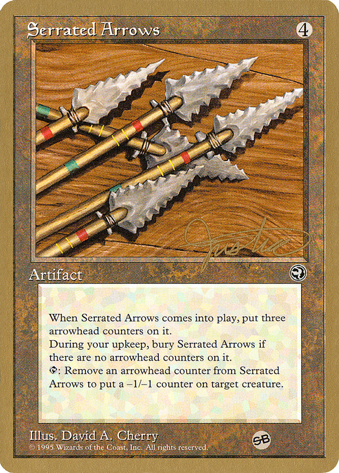 Serrated Arrows (Mark Justice) (SB) [Pro Tour Collector Set] | Good Games Cannington