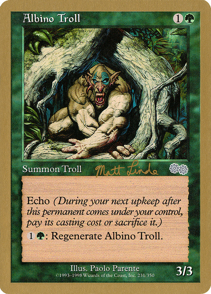 Albino Troll (Matt Linde) [World Championship Decks 1999] | Good Games Cannington