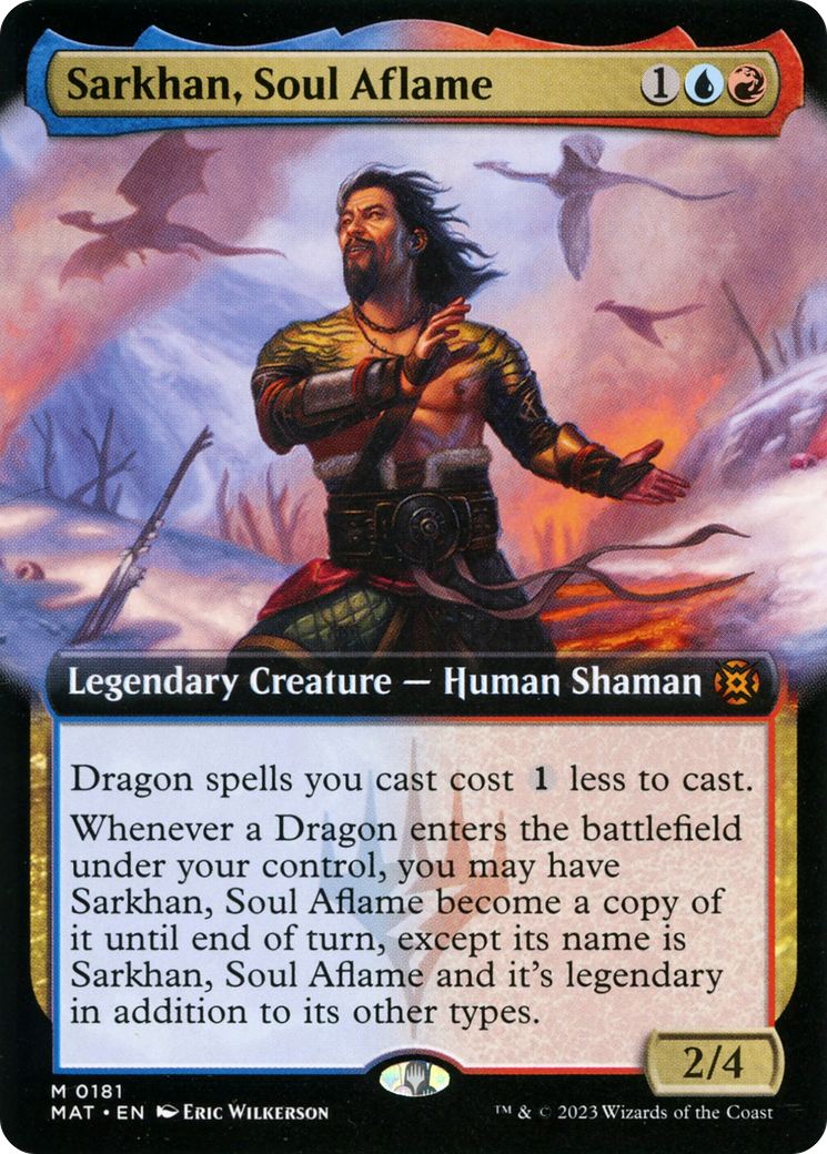 Sarkhan, Soul Aflame (Extended Art) [March of the Machine: The Aftermath] | Good Games Cannington