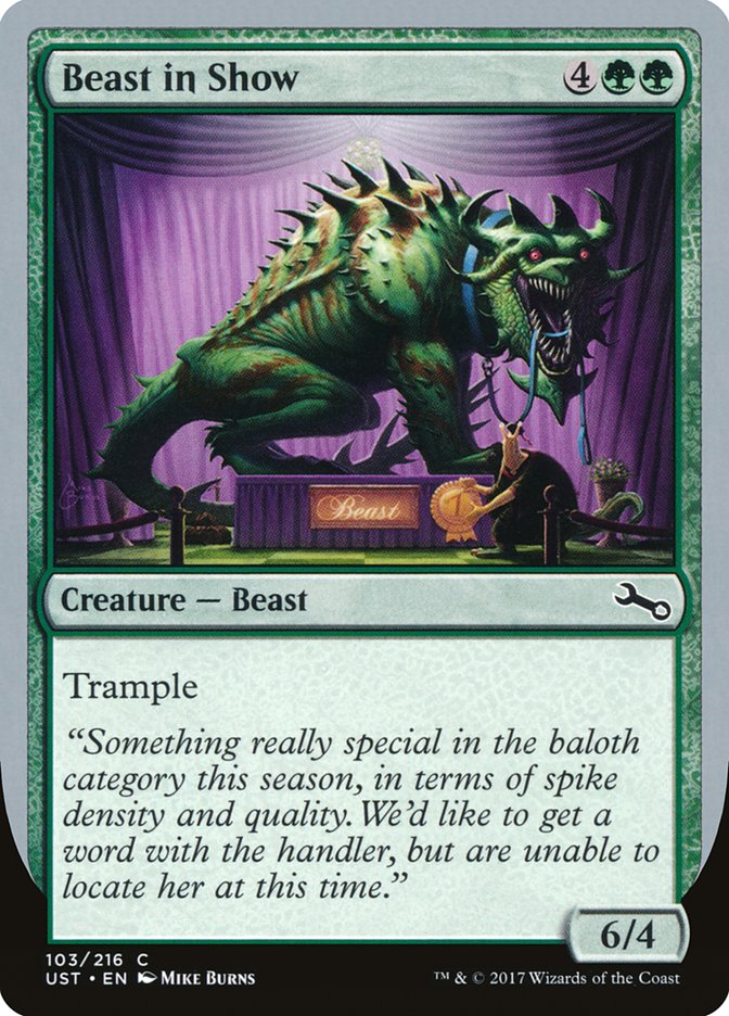 Beast in Show ("Something really special...") [Unstable] | Good Games Cannington