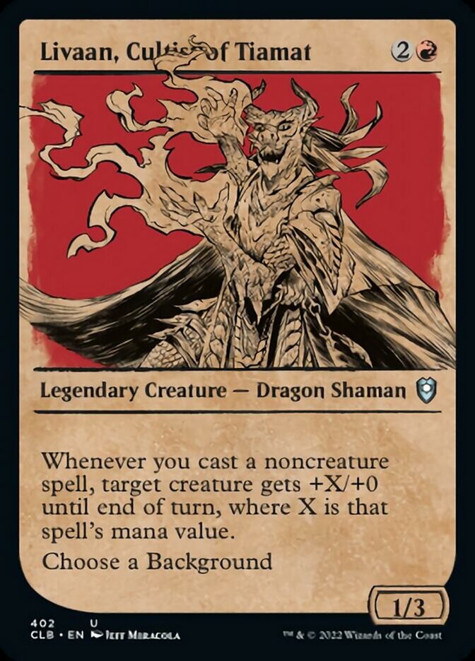Livaan, Cultist of Tiamat (Showcase) [Commander Legends: Battle for Baldur's Gate] | Good Games Cannington