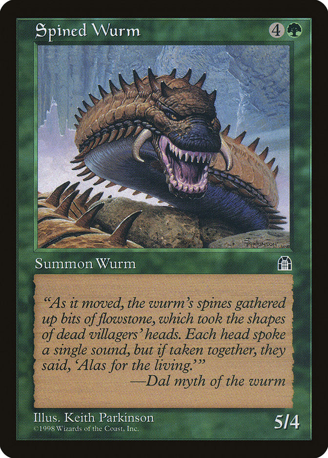 Spined Wurm [Stronghold] | Good Games Cannington