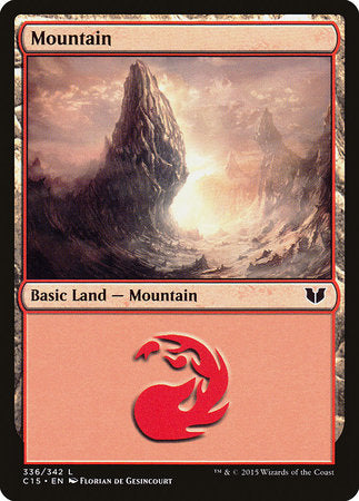 Mountain (336) [Commander 2015] | Good Games Cannington