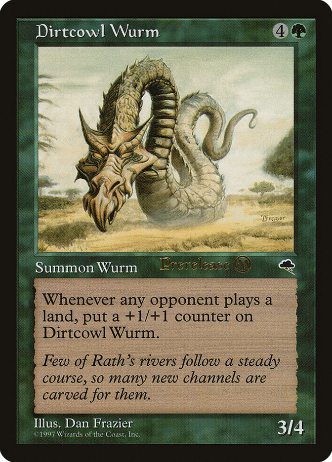 Dirtcowl Wurm [Tempest Promos] | Good Games Cannington