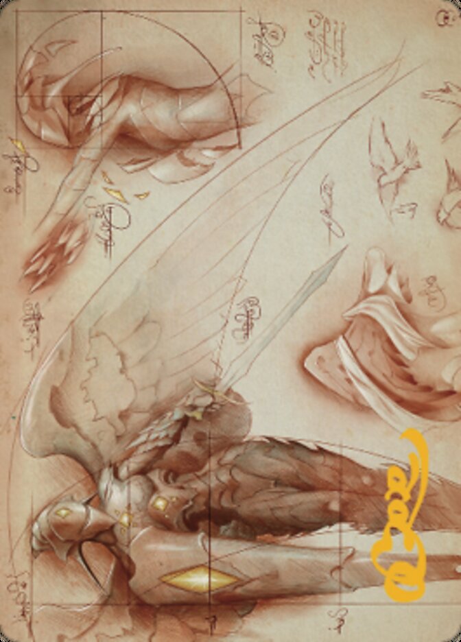 Platinum Angel Art Card (Gold-Stamped Signature) [The Brothers' War Art Series] | Good Games Cannington