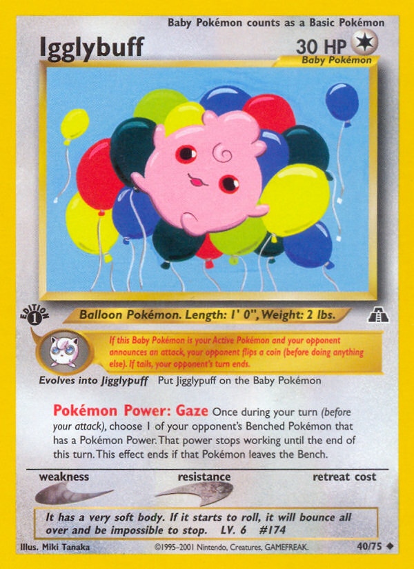 Igglybuff (40/75) [Neo Discovery 1st Edition] | Good Games Cannington