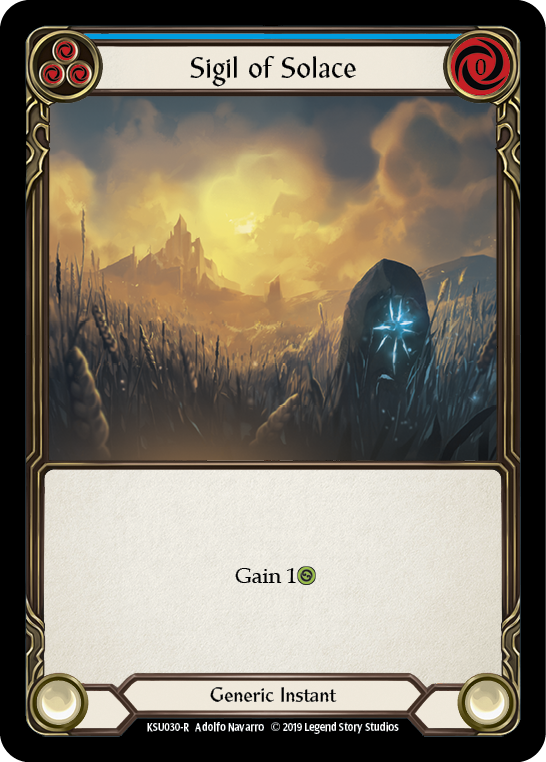 Sigil of Solace (Blue) [KSU030-R] 1st Edition Normal | Good Games Cannington