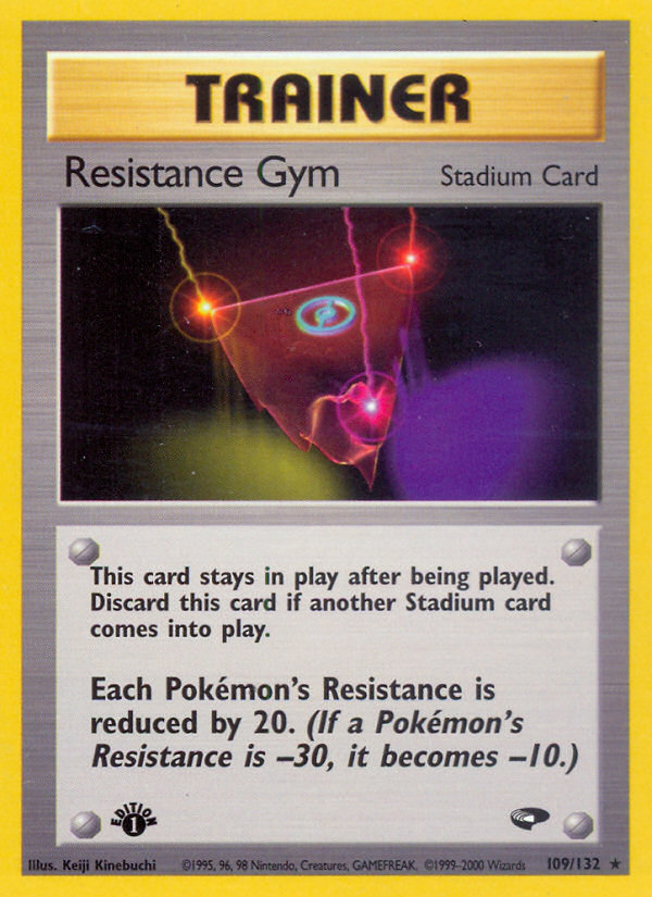 Resistance Gym (109/132) [Gym Challenge 1st Edition] | Good Games Cannington