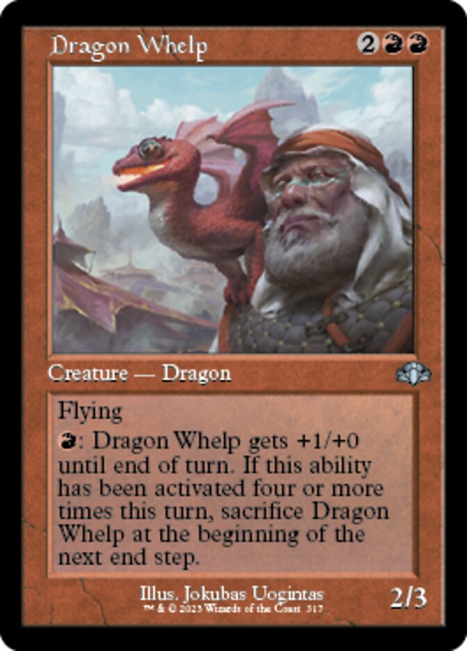 Dragon Whelp (Retro) [Dominaria Remastered] | Good Games Cannington