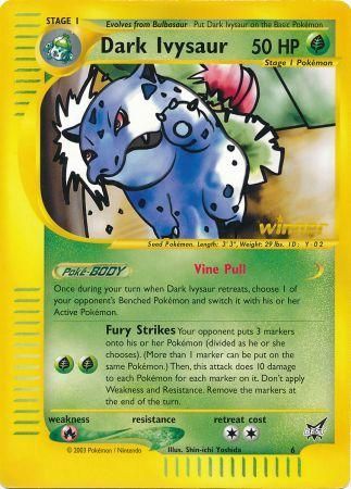Dark Ivysaur (6) (Winner) (Jumbo Card) [Best of Promos] | Good Games Cannington