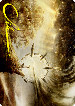Harness Infinity Art Card (Gold-Stamped Signature) [Strixhaven: School of Mages Art Series] | Good Games Cannington