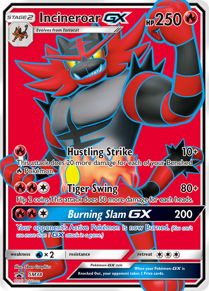 Incineroar GX (SM38) [Sun & Moon: Black Star Promos] | Good Games Cannington