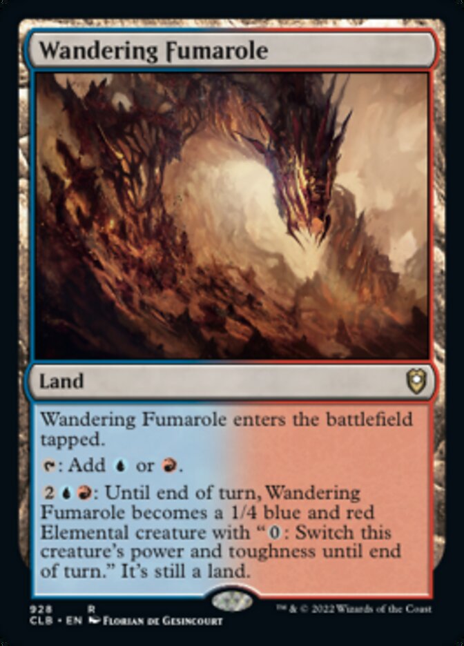 Wandering Fumarole [Commander Legends: Battle for Baldur's Gate] | Good Games Cannington