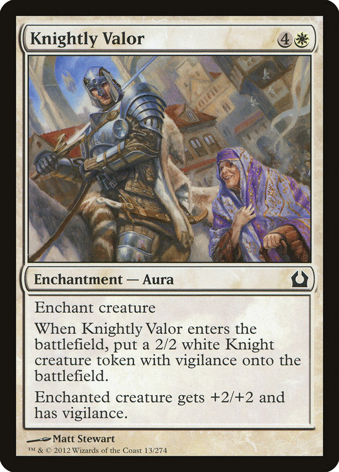 Knightly Valor [Return to Ravnica] | Good Games Cannington