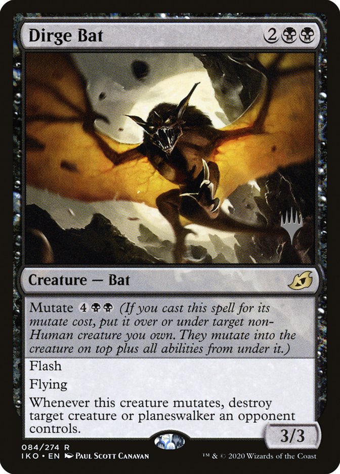 Dirge Bat (Promo Pack) [Ikoria: Lair of Behemoths Promos] | Good Games Cannington