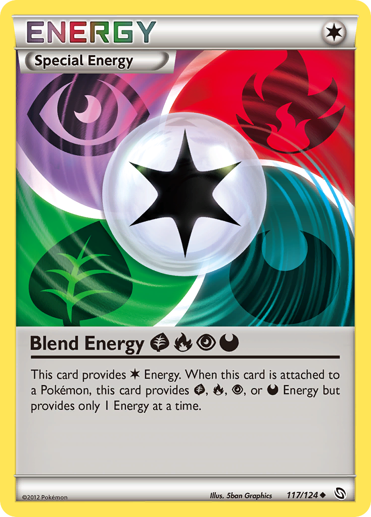 Blend Energy GrassFirePsychicDarkness (117/124) [Black & White: Dragons Exalted] | Good Games Cannington